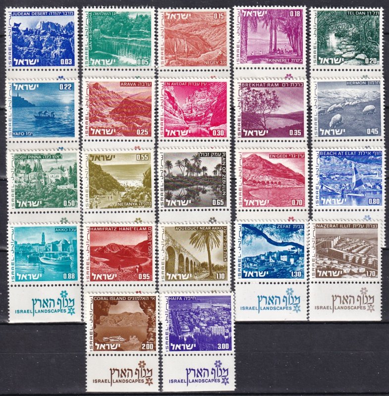 Israel #461-74 MNH With Tabs CV $11.00 (Z5392)