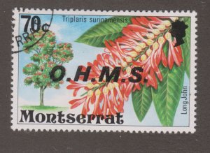 Montserrat O16 Flowers O/P 1976
