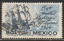 MEXICO C300, 80¢ 400Yrs of Mex-Philippine Relations USED. VF. (633)