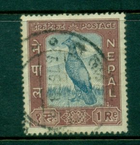 Nepal 1959-60 Bird 1r FU