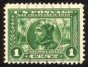 1913 US 1c, Used, Vasco Nunez de Balboa, Sc 397