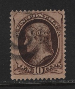 188 F-VF used neat light cancel with nice color cv $ 30 ! see pic !
