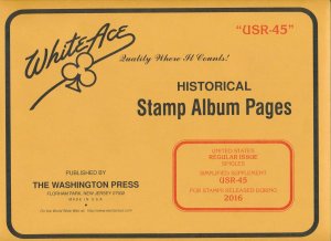 WHITE ACE 2016 US Regular Issue Singles Simplified Album Supplement USR-45