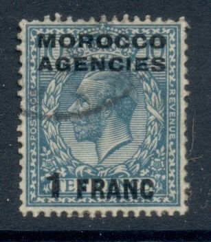 BFPO-Morocco Agencies 1917-23 KGV Opt on GB 1f on 10d FU