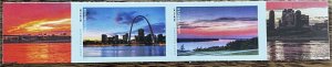 US Imperforated Pair Mighty Mississippi Scott #5698o, 5698p