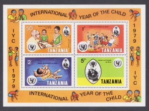 TANZANIA - 1979 INTERNATIONAL YEAR OF THE CHILD - MIN. SHEET MINT NH