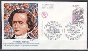 France, Scott cat. B552. Composer Hector Berlioz. First day cover. ^