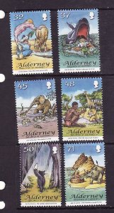 Alderney-Sc#307-12-unused NH set-Just So Stories-Rudyard Kipling-2007-