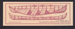 Sweden   #1666a-1671a   MNH  1988   booklet inland boats