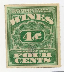 USA 1914-18 Wines Revenues Issue Fine Used 4c. 312989