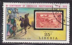 Liberia 707 American Revolution Bicentennial 1975