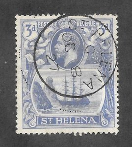 St. Helena Scott #83 Used 3p Edward VII Badge of Colony 2017 SCV = $4.75