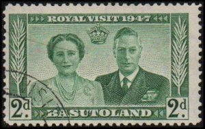 Basutoland 36 - Used - 2p George VI / Elizabeth I / Royal Visit (1947)