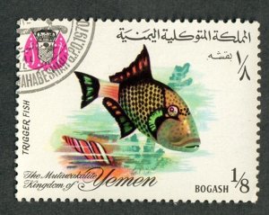 Mutawakelite Kingdom of Yemen Fish used CTO single