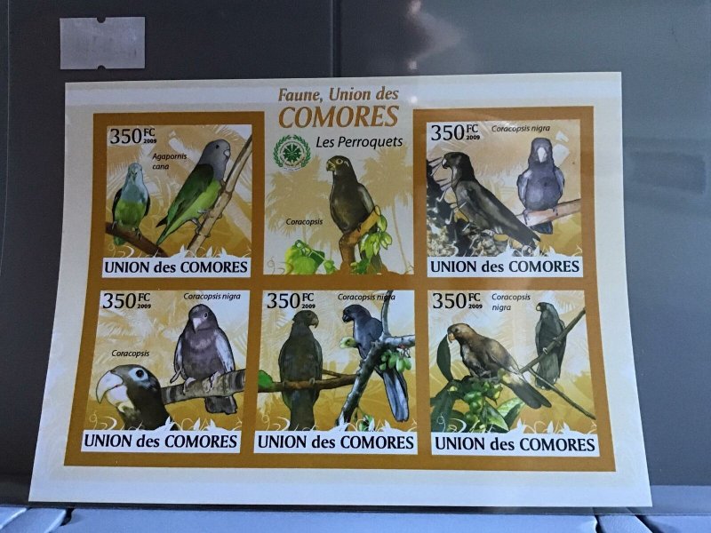 Comoro Islands 2009 Parrots mint never hinged stamps sheet R24111