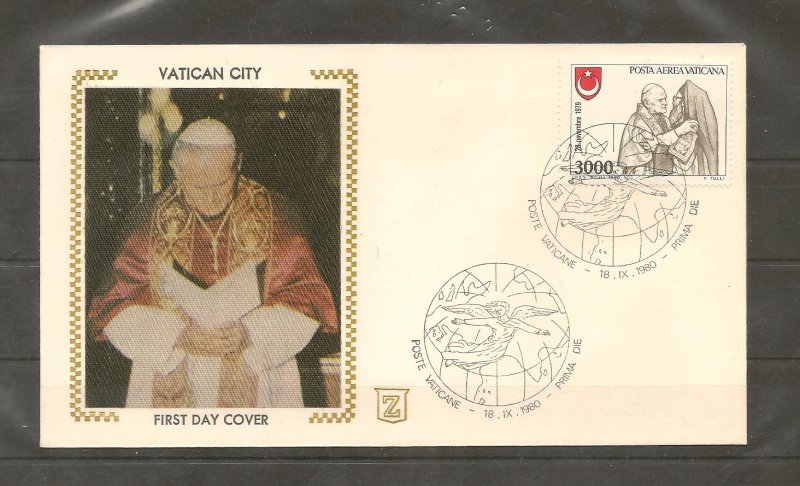 DOMINICAN REPUBLIC  COVER JUAN PABLO II 1979, VATICAN CITY A