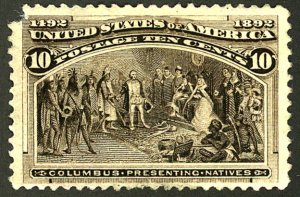 U.S. #237 MINT NG CORNER TEAR