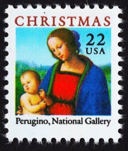 US 2244 MNH VF 22 Cent Madonna Christmas by Perugino, National Gallery