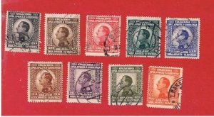 Yugoslavia  #29-37  VF used  Alexander  Free S/H