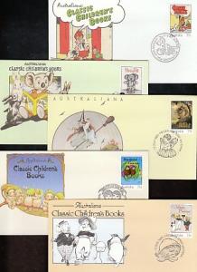 Australia 960a-e Children's Books 1985 set of 5 U/A FDC  