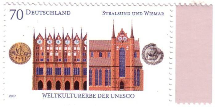 Germany Scott 2449-50 (2007: UNESCO Site - Joint Issue with Latvia)