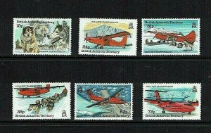 British Antarctic Territory: 1994 Forms of Transport,  MNH set