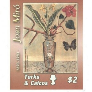 Turks and Caicos - 2003 - Joan Miro - Souvenir Sheet - MNH (Scott#1407)