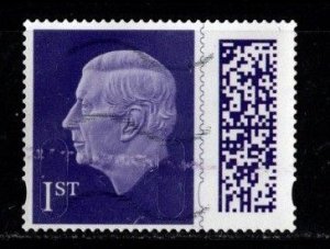 Great Britain - #MH***  2023 Machin King Charles III Barcoded (Off Paper) - Used