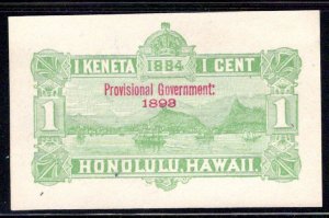 Hawaii #U10, mint cut square CV$6.00