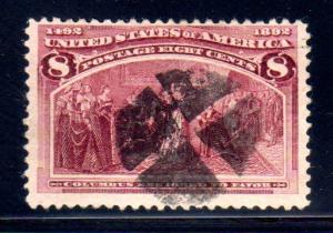 236 used VF, small hinge thin  cat $10