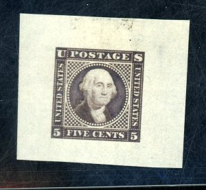 115-E1A GRAY VIOLET ESSAY VF LH Cat $700