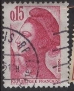 France 1785 (used) 15c Liberty (after Delacroix), brt rose lilac (1982)