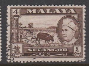 Malaya Selangor Sc#104 Used