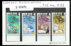 GERMANY Sc#B643-646 Complete Set Used