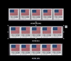 #5788 - 5790 2023 Flags Strips/5 set/3 - MNH