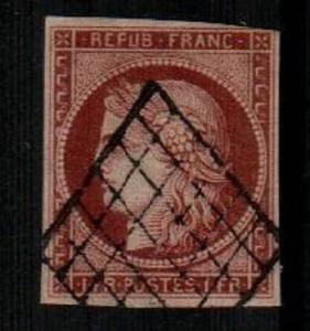 France Scott 9 Used (Catalog Value $875.00)