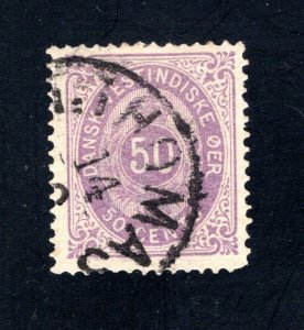 Danish West Indies #13,  VF,  Used,  CV $300.00 ....  1630013