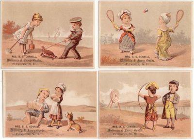 (4) Plymouth, NH, MRS. B. S. CONNELL, Millinery, TC's