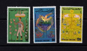 Tunisia #722-24 (1978 Protect the Environment set) VFMNH CV $2.10
