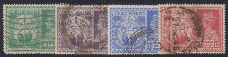India - 1946 - SC 195-98 - Used - Complete set