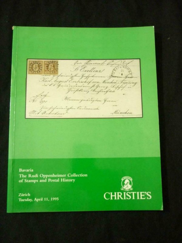 CHRISTIE'S AUCTION CATALOGUE 1995 BAVARIA THE 'RUDI OPPENHEIMER' COLLECTION