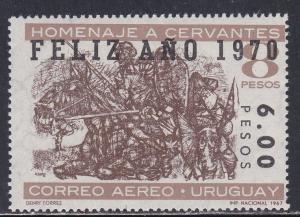 Uruguay # C356, Don Quixote Painting, NH, 1/2 Cat.