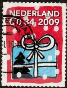 Netherlands 1347J - Used - 34c Christmas / Gift (2009)