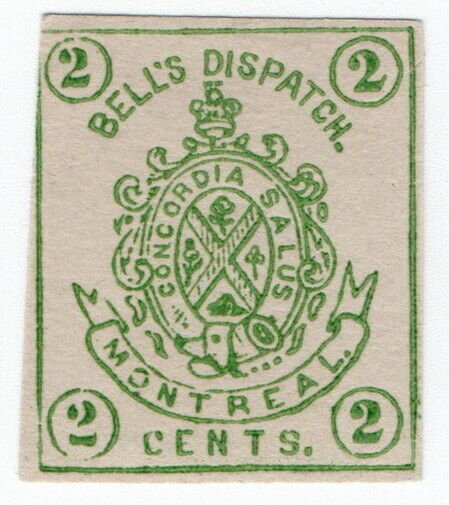 (I.B) Canada Local Post : Bell's Dispatch 2c (Montreal)