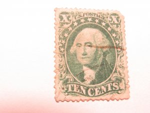US Stamps, Scott # 32, Used 1857 SCV = $190.00, Position 71R1, with Certificate,