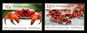 CHRISTMAS ISLAND SG783/4 2014 RED CRAB MNH