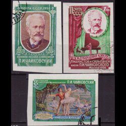 RUSSIA 1958 - Scott# 2044A-6A Tchalkovsky Imp. Set of 3 CTO