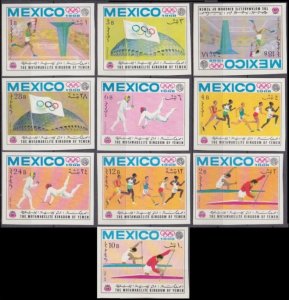 1968 Yemen Kingdom 493-502b 1968 Olympic Games in Mexiko 10,00 €