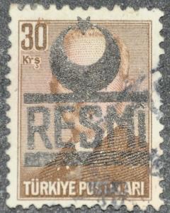 DYNAMITE Stamps: Turkey Scott #O16 - USED
