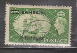 BAHRAIN Scott # 78 - Used - UK KGVI Stamp Overprinted